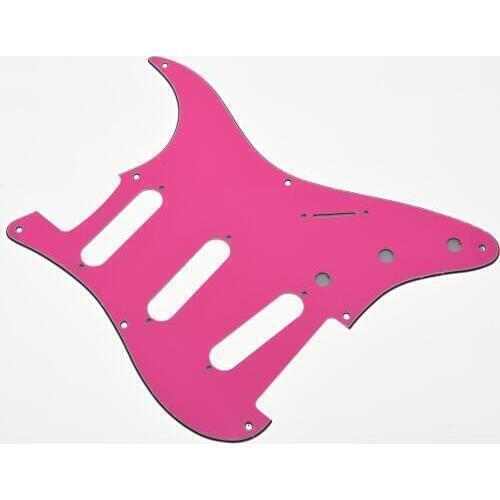 USA Vintage 8 Hole ST Guitar Pickguard Scrach Plate Pink Red