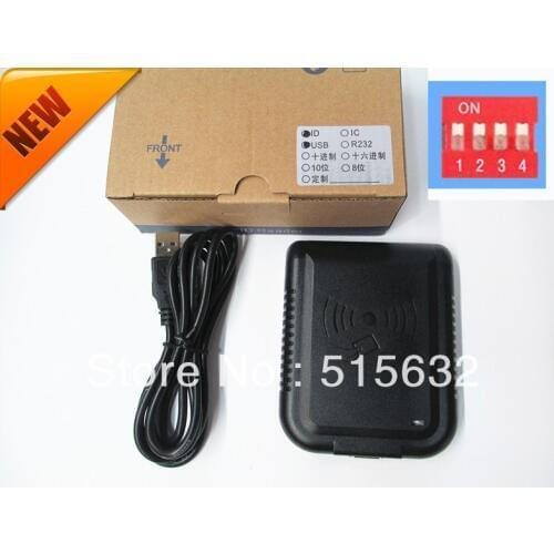 New Security USB Proximity Sensor Smart RFID ID contactless Card Reader DIP Switch Support 8-10