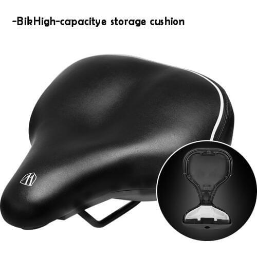 Bicycle seat cushion mountainous bicycle saddle cushion equipment large capacity with storage function