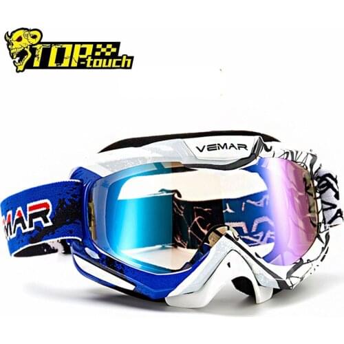 VEMAR Motorcycle Off-Road Goggles Ski Motocross Glasses Anti-fog Eyewear Snowboard Glasses Motorbike Dirt Outdoor Lens Women Men
