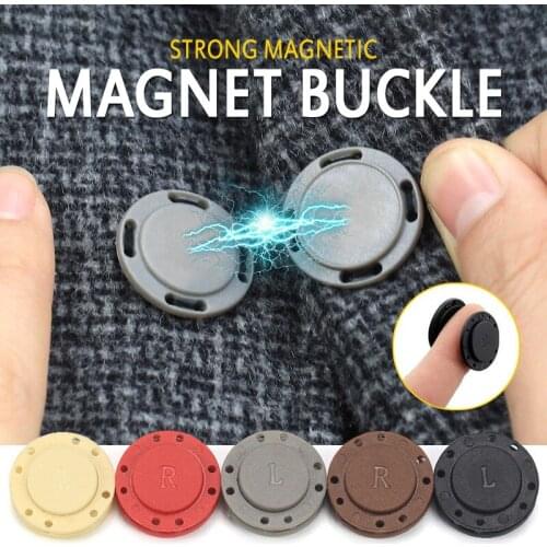 High-grade Invisible Plastic Magnet button Present a Fift now Sewing Set DIY Bag Double Sided Button 21/25mm