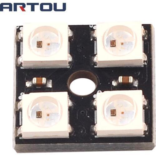 WS2812B-4 5V 5050 RGB LED Lamp Panel Board 4-Bit Development Board