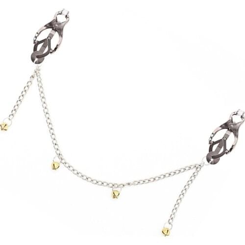 Nipple Clamps Stainless Steel Metal Chain Nipple Milk Clips Breast Clip Slaves Style Exotic Accessories