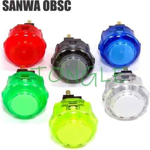 1pcs 24MM 30MM CLEAR PUSH BUTTON Japanese Original Sanwa OBSC-30 OBSC-24 Durable Multicade MAME Jamma Game Arcade Switch