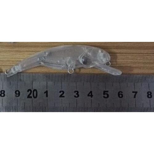 1pcs Unpainted Hardbaits Fishing Lure Bodies 3 Inch 1/4 OZ Blank lures JS#240
