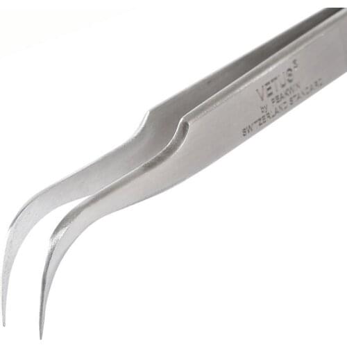 10pcs/Lot Eyelash Tweezers Stainless Steel High Precision Tweezers for Eyelash Makeup Tools