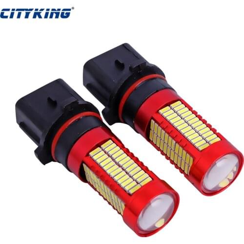 2 x White 106 SMD 4014 led H11 H4 H7 9005 9006 P13W led Car Fog Light Day Time Running Lamp Auto LED Day Light Automobiles