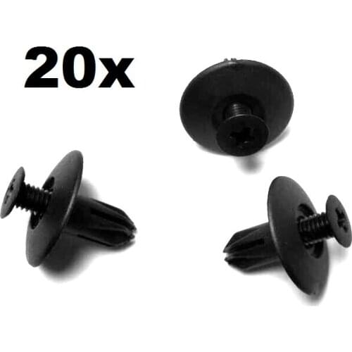 20pcs OEM Nylon Fastener Push-Type Retainer Clip Cowl Panel For Honda #91524-SE0-003 Screw expansion buckle