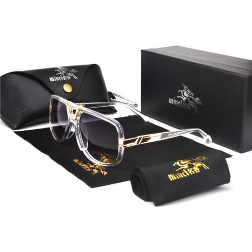 2019 brand designer mens square sunglasses oversized metal frame ladies sunshade with box NX