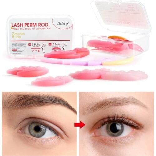 3/5/8Pair Eyelash Lifting Silicone Pads Set Eye Lash Extension Lift Perming Kit Tool Eyelash Lift Curlers Curl Shields Pads