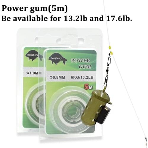 5m Carp Fishing Accessories Stop Knot Tool Elastic Power Gum For Hair Rigs Shock Absorber Fishing Tackle Equipment