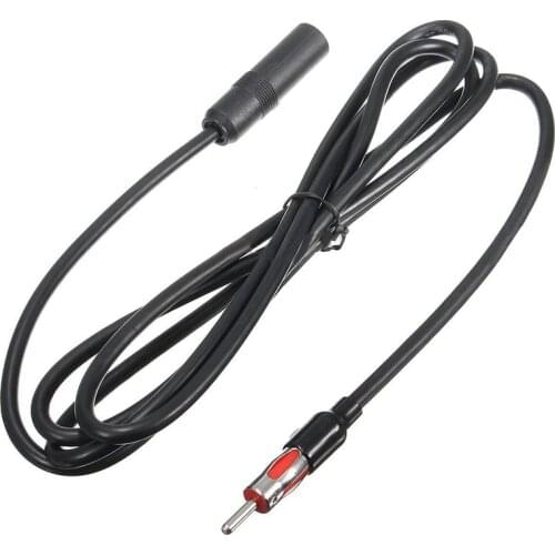 Antenna Cable Black Car Cord Extension Male to Female Radio Durable High Quality