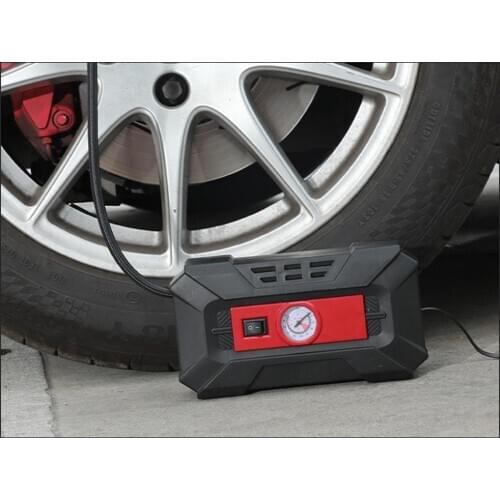 Tire Inflator Car Air Pump Compressor Electric Portable Auto 12V w/ Meter Guague
