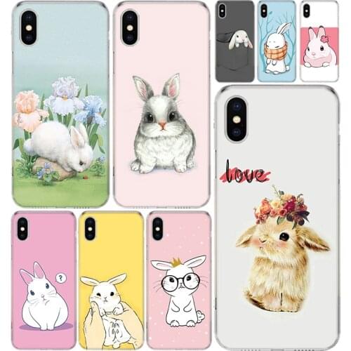 Favorite bunny print Phone Case Cover For Iphone 12 Mini Pro 11 7 8 6 6S Plus + X XS MAX XR 5 5S SE Fashion Art TPU Coque Shell