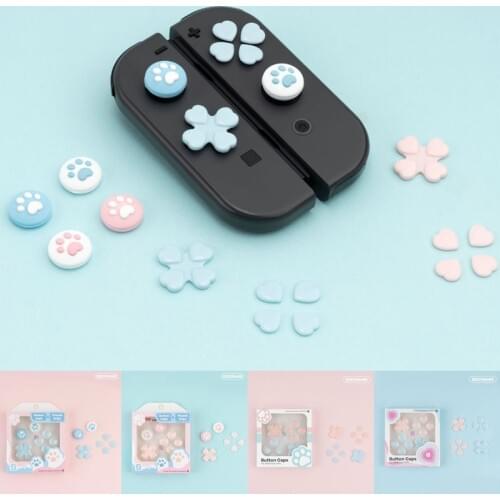 D-pad Move Cross Direction Button ABXY X Key Sticker Joystick Thumb Stick Grip Cap Cover For Nintend Switch NS Joy-con Skin Case