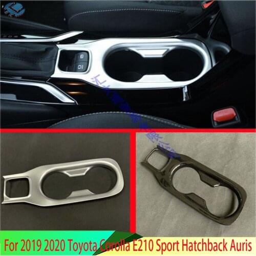 For 2019 Toyota Corolla E210 Sport Hatch Hatchback Auris ABS Chrome Front Center Console Cup Drink Holder Cover Trim
