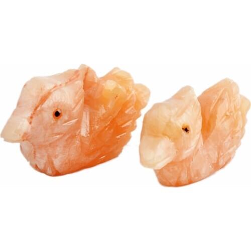 Feng Shui Natural Yellow Jade Pair MANDARIN DUCKS LOVE & FIDELITY Figure R1010