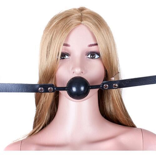 MaryXiong 48MM Sex Solid Ball Gag for Women and Men Adult Sex Restraints Mouth Gag Slave Mouth Plug in Adult Game Erotic Sex Toy