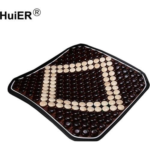 HuiER Summer Car Seat Cushion 4 Colors Natural Pear Wood Seat Protector Breathable Cool Car Styling Automobile Car Seat Cover