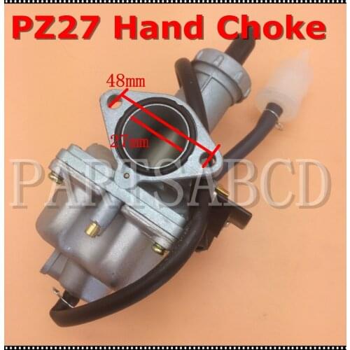 PZ27 Carburetor with Hand Choke 27mm for KAZUMA JCL Baja Taotao Sunl Roketa ATV