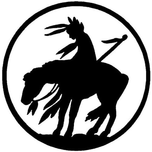 Classic Design Funny Car Sticker A Warrior on A Horseback Bumper Window Windshield Accessories Protector Decal Kk16*16cm