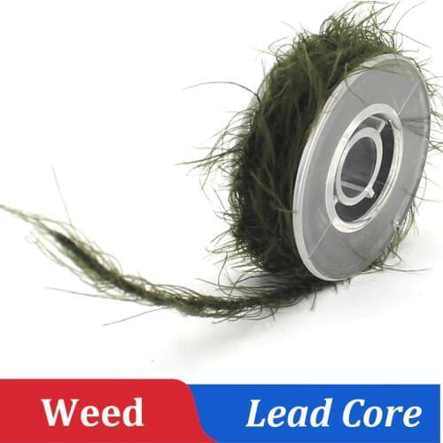 5M Carp Fishing Line Weed Leadcore 35LB 45LB Camo Green Leader Lead Core Carp Rig Line Braided Tackle Fishing Accessories