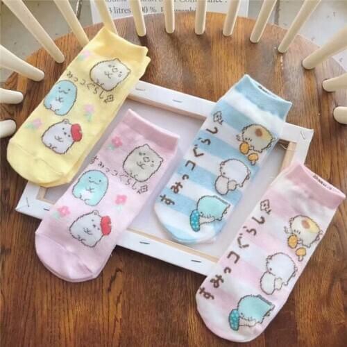 Cute cartoon Sumikko Gurashi little animal girl heart girl socks ladies socks