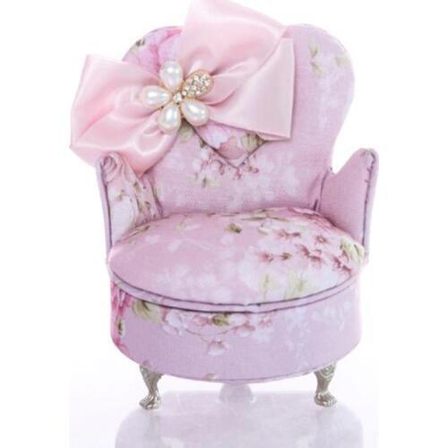 BEIOUFENG Miniature Dollhouse Furniture for Dolls,Fashion Jewelry Box Miniature BJD Sofa Doll Chair for Dolls Accessories