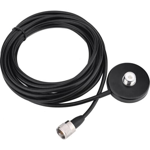 Mobile Car Antenna Magnetic Roof Mount Base With 5 Meters Long Coax Cable UHF Male Strong Magnetic Suction Car Antenna Base