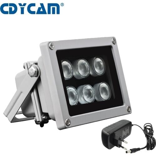 45/60 Degree Invisible illuminator 850NM 6pcs Leds IR Infrared Light LED outdoor Camera Night Vision Fill Light for CCTV Cam