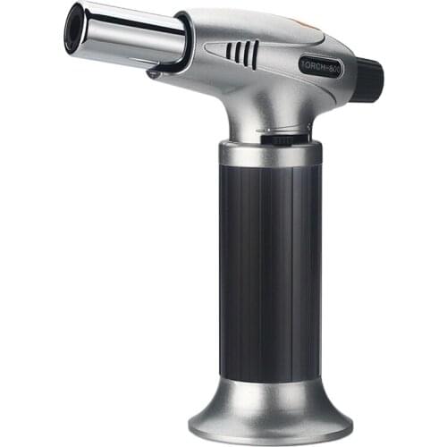 New metal windproof butane gas welding torch lighter jet flame blow lighter with big size