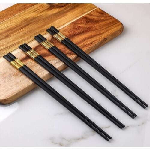 10 Pairs Chopsticks Non-slip Food Stick Clip Sushi Hot Pot Chopsticks Reusable Home Tableware Kitchen Tools Cocina Accessories