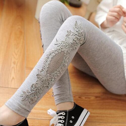 XS-7XL Leggings Women Cotton Lace Decoration Leggings 2021 Leggins Plus Size Long Leggings Size 7XL 4XL 3XL XXL XL L M S 6XL 5XL