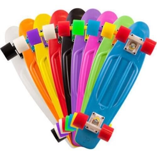 58CM Skate Board Kids Leaner Retro Cruiser Skate Board Skateboard