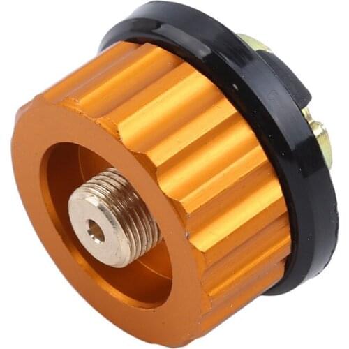 Outdoor Gas Stove Conversion Head Camping Stove Propane Refill Burner Flat Cylinder Tank Safety Converter