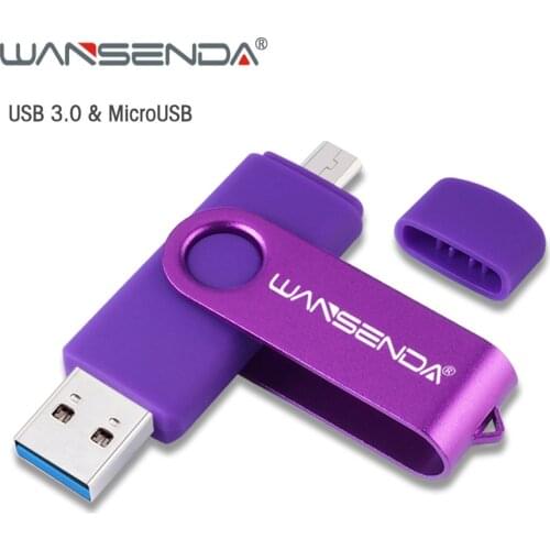 WANSENDA USB 3.0 USB Flash Drive 256GB Cle USB Stick OTG Pen Drive 128GB 64GB 32GB Pendrive 16GB Memory Stick for Android/PC