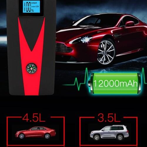 12000mAh Car Jump Starter Battery Booster Charger Power Bank Pack UK