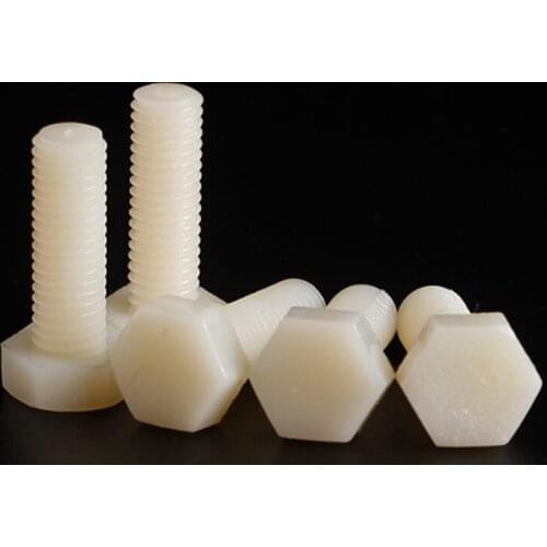 2pcs M16 nylon bolts full tooth outer hexagon screw insulation bolt screws 70mm~150mm length