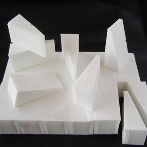 24Pcs / Pack White Powder Puff Non-latex Powder Puff Triangle Cotton Pad Face Cleaner Makeup Remover Clean Tool