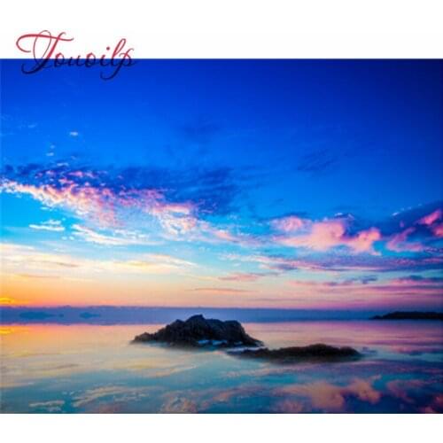 Diamant peinture paysage marin 5D bricolage diamant broderie mosaïque paysage Art Kits strass décoration de la maison