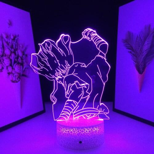 Anime Dr Stone Ishigami Senkuu LED Light for Bedroom Decor Kids Birthday Gift Night Light Manga Room 3D Table Lamp Dr Stone