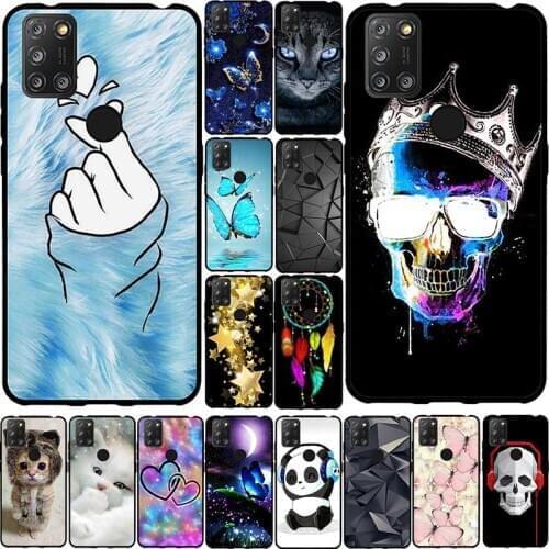 Bumper For Alcatel 3X 2020 Case Cover Silicone TPU Soft Phone Bag For Alcatel 3X 2020 Alcatel3X 3 X 2020 4 Camera Case Anime Cat