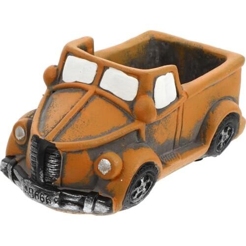 Succulent Flowerpot Retro Car Planter Miniature Ornament Decoration Home Tabletop Decorative Flowerpot Figurines