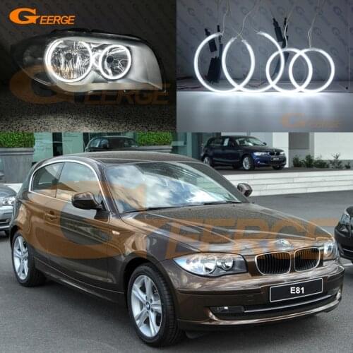 For BMW 1 Series E81 E87 E82 E88 Excellent Ultra bright CCFL Angel Eyes Halo Rings kit Day Light Car styling