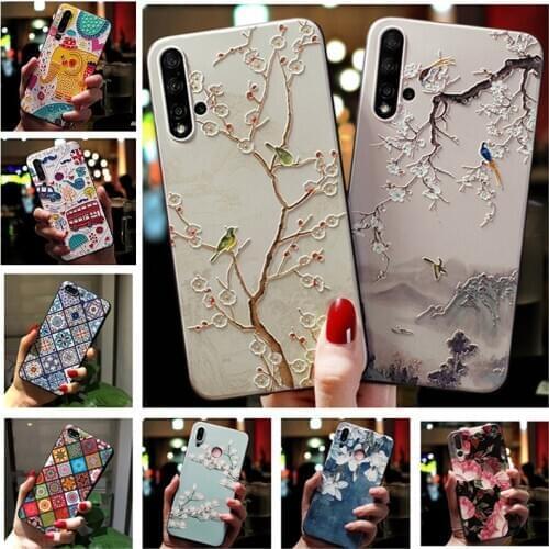 For Moto One Fusion Plus Case cute Relief Soft Silicone Cover For Motorola One Fusion+ Phone Cases For Moto One Fusion + Capa