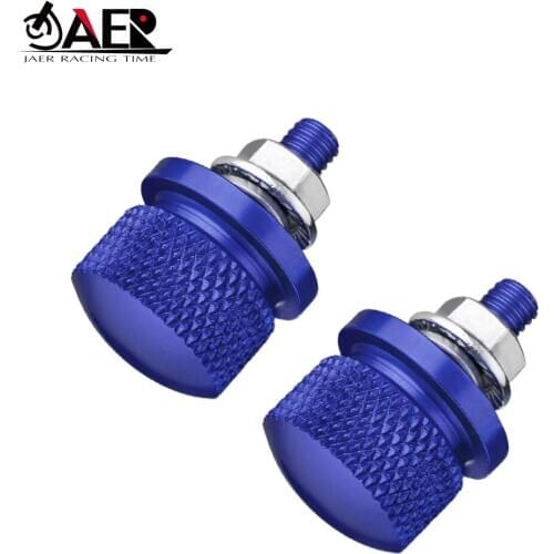 JAER M6 Aluminum Plate Bracket Bolt Nut for Yamaha MT07 MT09 DUCATI Honda Suzuki Liscence Plate Holder Nuts Screw