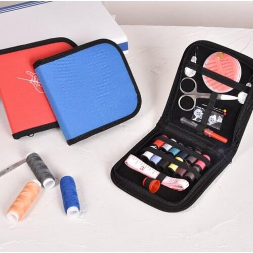 Multi-function Spool line Multi color sewing thread stitch tool kit scissors button craft sewing kit Convenient Sewing Supplies