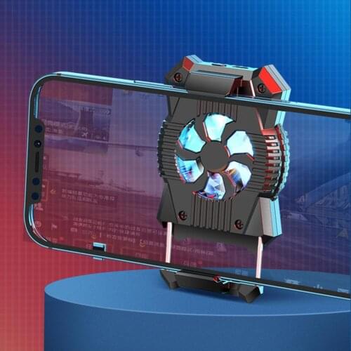 Mobile Phone Cooler Cooling Fan Phone Radiator Holder USB Fan Cold Wind Handle Adjustable Cellphone Heat Sink For Gaming