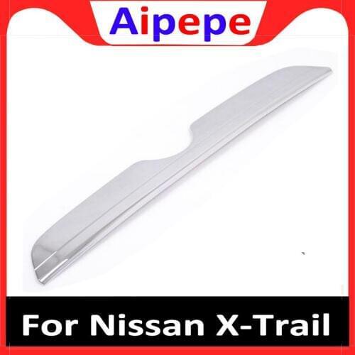 For Nissan X-Trail T32 X Trail Rogue 2014 to 2017 Stainless Steel Rear Trunk Lid Cover Tail Trunk Protector Trim Car Accessories