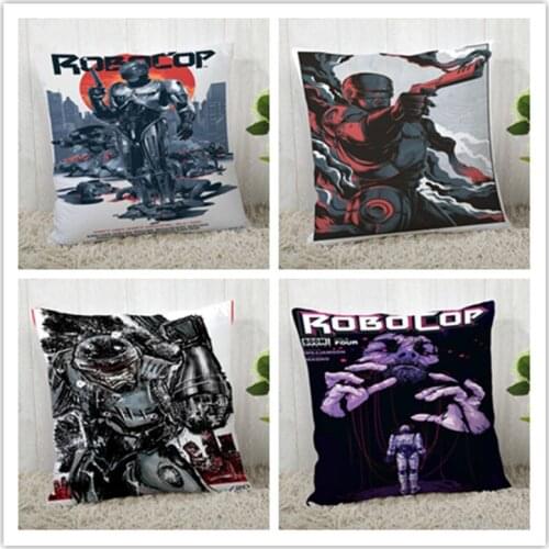 Custom RoboCop Pillow Case Polyester Decorative Pillowcases zipper Pillow Case Pillowcase Cover Square 40*40cm drop shipping